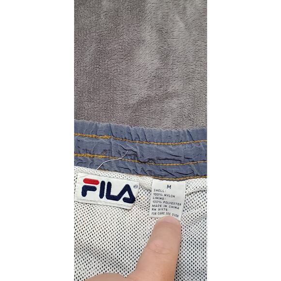 Fila Shorts Mens Sz M Grey Pocketed Classic Sports Athletic Pants Beach C9-19 - Picture 5 of 8